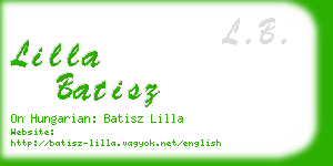 lilla batisz business card
